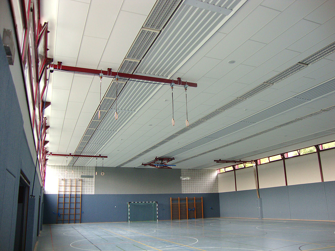 Mikropor G sports hall Gustav Brunner school in Ginsheim-Gustavsburg, Germany
