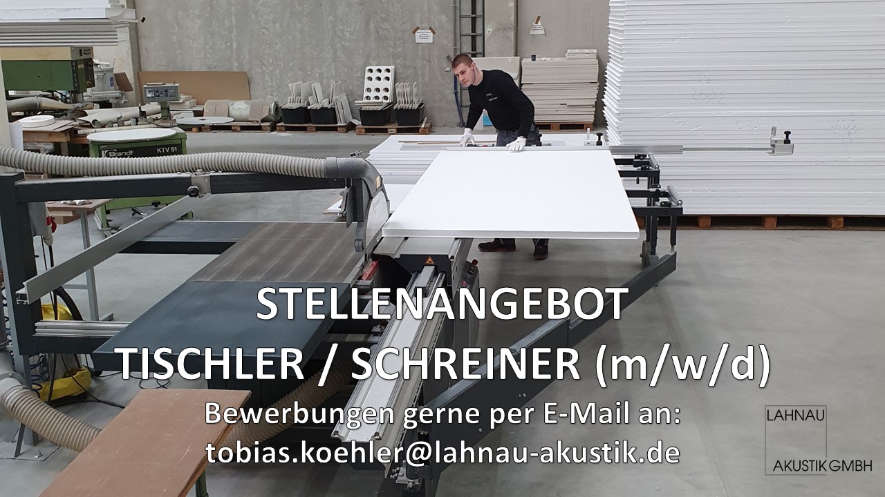 Stelle als Tischler (m/w/d) 