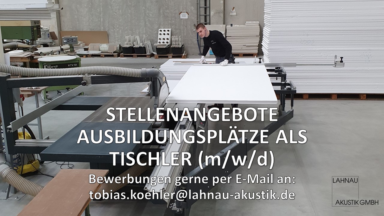 Auszubildende zum Tischler (m/w/d)